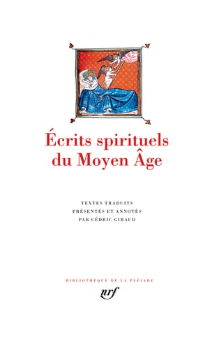 ECRITS SPIRITUELS DU MOYEN, de Cédric Giraud | portada del libro