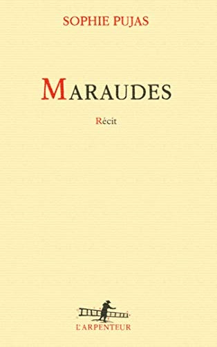 MARAUDES, de Sophie Pujas | portada del libro