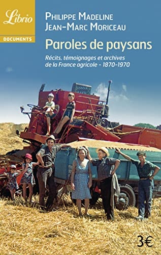 AROLES DE PAYSANS, de Philippe Madeline | portada del libro