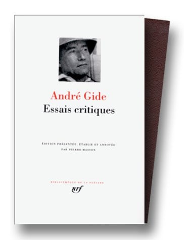 ESSAIS CRITIQUES, de André Gide | portada del libro