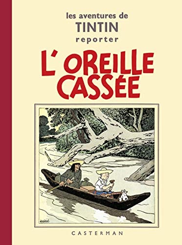 TINTIN PETIT FORMAT NOIR ET BLANC -6- L'OREILLE CASSEE, de Hergé | portada del libro