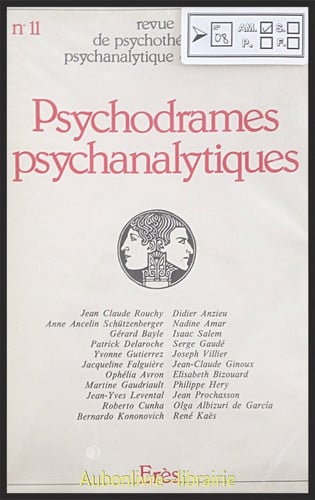 RPPG 11 PSYCHODRAMES PSYCHANALYTIQUES, de COLLECTIF | portada del libro