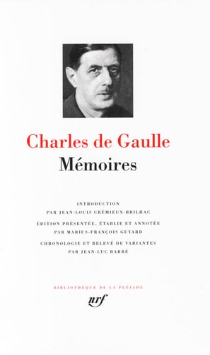 MEMOIRES, de Charles de Gaulle | portada del libro