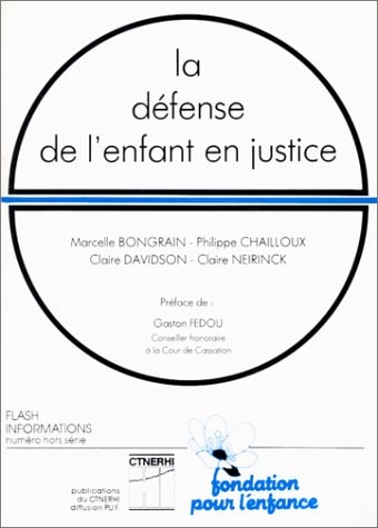 DEFENSE DE L'ENFANT EN JUSTICE (LA), de Gaston Fedou | portada del libro
