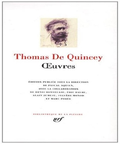 OEUVRES, de Thomas de Quincey | portada del libro