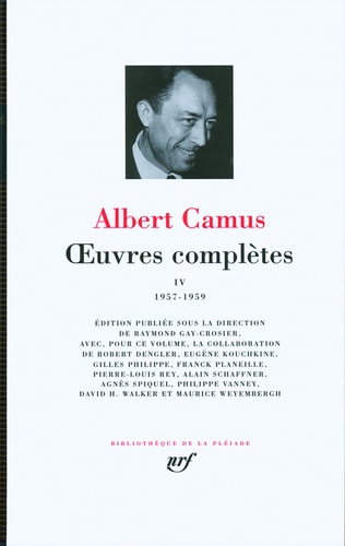 OEUVRES COMPLETES T4, de Albert Camus | portada del libro