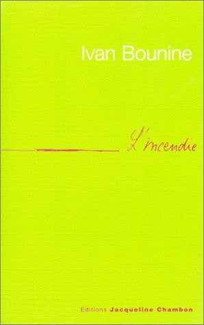 L'INCENDIE, de Ivan Alekseevič Bunin | portada del libro
