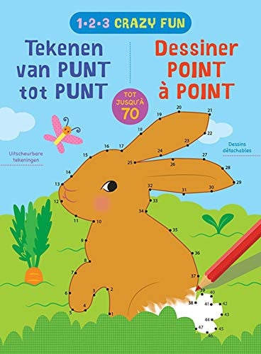 1-2-3 CRAZY FUN DESSINER POINT A POINT JUSQU'A 70, de COLLECTIF | portada del libro