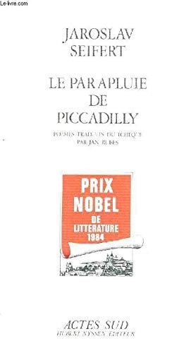 LE PARAPLUIE DE PICCADILLY, de Jaroslav Seifert | portada del libro