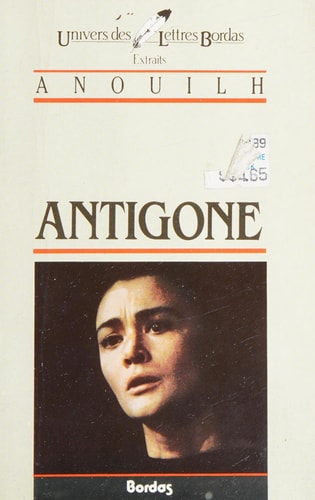 Antigone, de Jean Anouilh | portada del libro