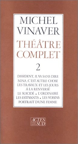 THEATRE COMPLET, de Vinaver | portada del libro