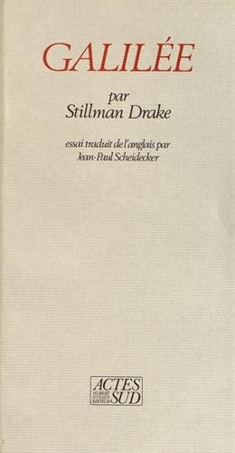 GALILEE, de Stillman Drake | portada del libro