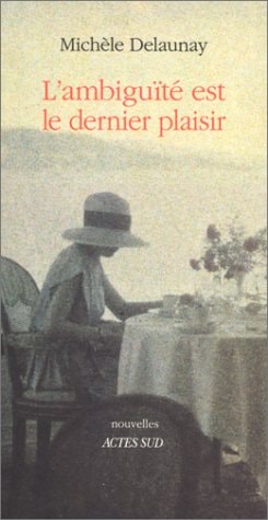 L'AMBIGUITE EST LE DERNIER PLAISIR, de Delaunay | portada del libro