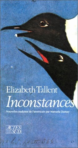 INCONSTANCES, de Elizabeth Tallent | portada del libro