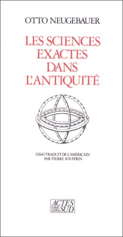 SCIENCES EXACTES DS ANTIQ, de Otto Neugebauer | portada del libro