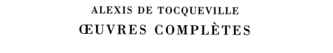 OEUVRES COMPLETES TOME XVII T3, de Alexis de Tocqueville | portada del libro
