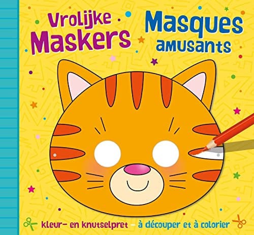 MASQUES AMUSANTS A DECOUPER ET A COLORIER, de COLLECTIF | portada del libro
