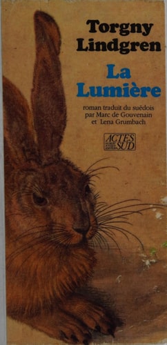 LA LUMIERE, de Torgny Lindgren | portada del libro