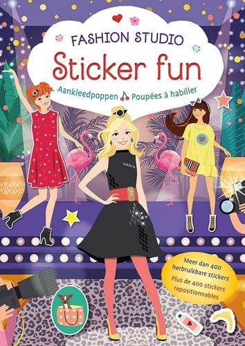 FASHION STUDIO STICKER FUN POUPEES A HABILLER, de COLLECTIF | portada del libro