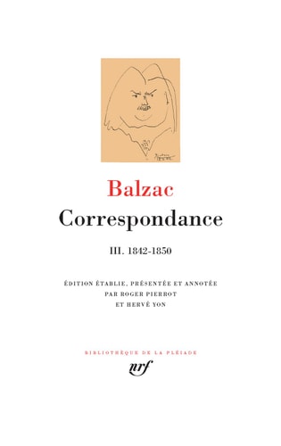CORRESPONDANCE T3, de Honoré de Balzac | portada del libro