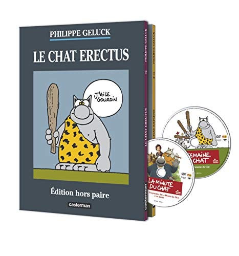 LE CHAT -17- LE CHAT ERECTUS COFFRET LUXE, de Philippe Geluck (Scénariste | portada del libro
