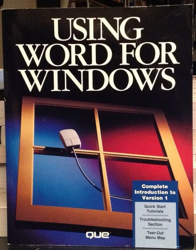 USING WORD FOR WINDOWS, de QUE | portada del libro