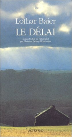 LE DELAI, de Lothar Baier | portada del libro