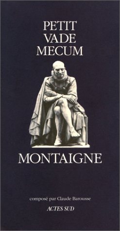 PETIT VADE MECUM, de Michel de Montaigne | portada del libro
