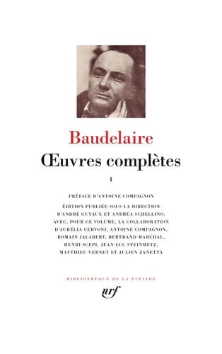 BAUDELAIRE OEUVRES T1, de Charles Baudelaire | portada del libro