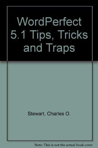 WORDPERFECT 5.1 TIPS TRICKS TRAPS, de QUE | portada del libro
