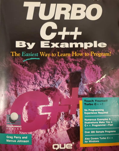 TURBO C++ BY EXAMPLE, de QUE | portada del libro