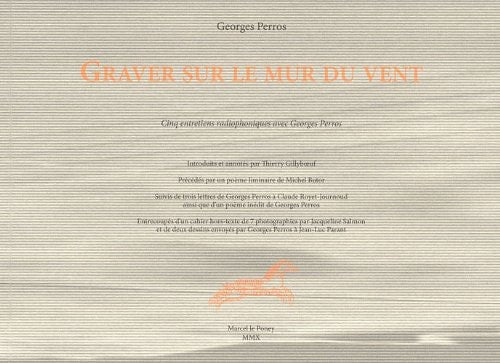 RAVER SUR LE MUR DU VENT, de Georges Perros | portada del libro