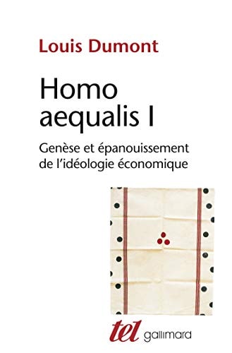 HOMO AEQUALIS I, de Louis Dumont | portada del libro