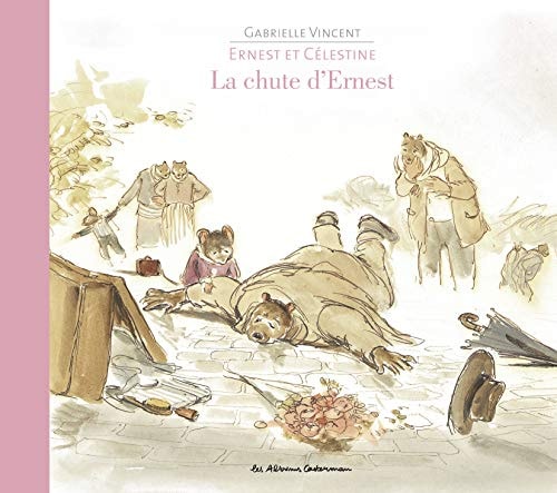 ERNEST ET CELESTINE -LA CHUTE D'ERNEST DOS TOILE, de Gabrielle Vincent | portada del libro