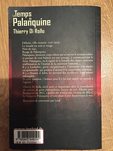 LE TEMPS DE PALANQUINE, de Thierry Di Rollo | portada del libro