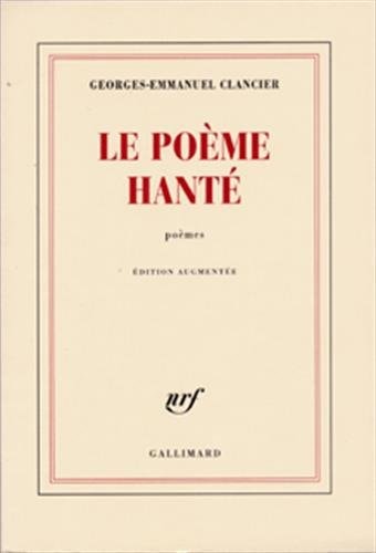 POEME HANTE, de Georges-Emmanuel Clancier | portada del libro