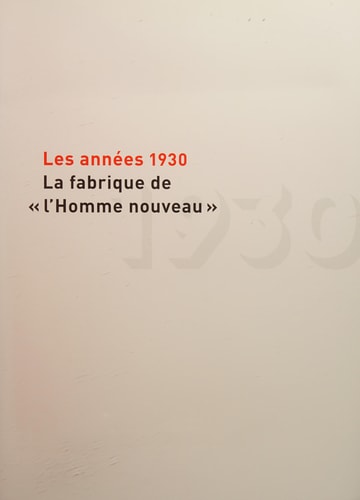 LES ANNEES 1930 LA FABRIQUE DE L'HOMME NOUVEAU, de Jean Clair | portada del libro