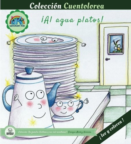 Cuentolorea: ¡Al agua, platos!, de Muñoz Herrera | portada del libro