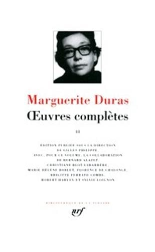 OEUVRES COMPLETES T2, de Marguerite Duras | portada del libro