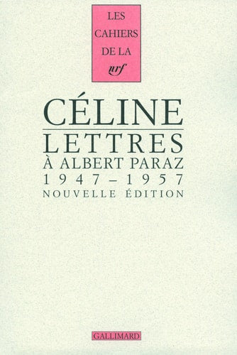 LETTRES A ALBERT PARAZ, de Céline | portada del libro