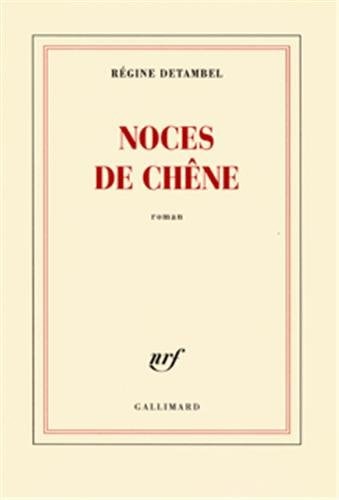 NOCES DE CHENE, de Detambel | portada del libro