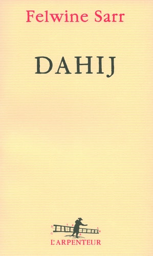 DAHIJ, de Felwine Sarr | portada del libro
