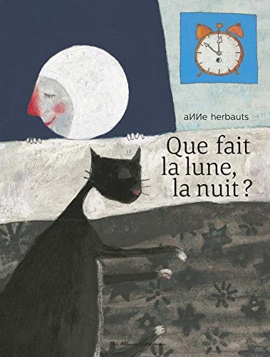 Que fait la lune, la nuit ?, de Anne Herbauts | portada del libro