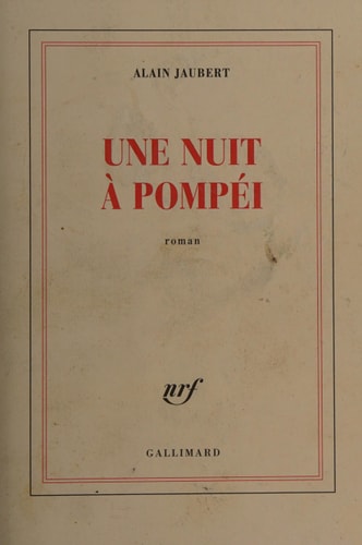 UNE NUIT A POMPEI, de Jaubert | portada del libro