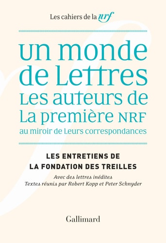 MONDE DE LETTRES, de Robert Kopp | portada del libro
