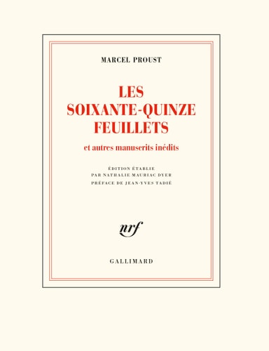 LES SOIXANTE-QUINZE FEUILLETS, de Marcel Proust | portada del libro