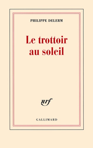 LE TROTTOIR AU SOLEIL, de Philippe Delerm | portada del libro