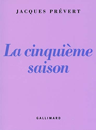 CINQUIEME SAISON PREV, de Jacques Prévert | portada del libro
