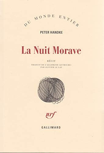 LA NUIT MORAVE, de Peter Handke | portada del libro
