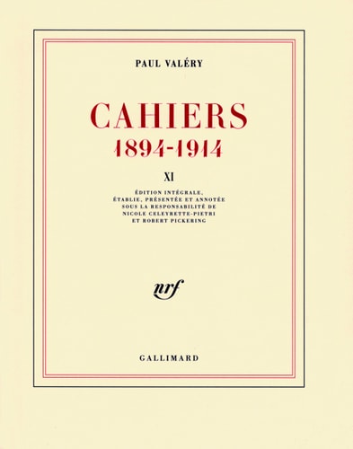 CAHIERS 1894 1914 VALE T11, de Paul Valéry | portada del libro